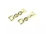 1/2" Charin Strap Connectors Gold