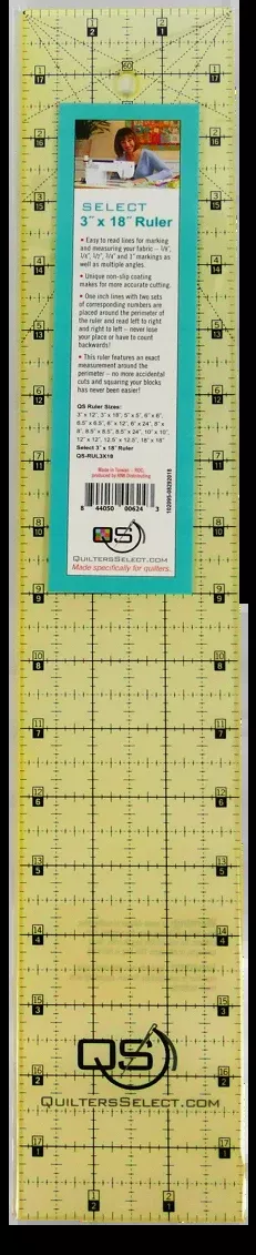 3" X 18" Quilters Select Ruler