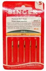5 Singer Premium Ball Point Needles - Size 11 -2001
