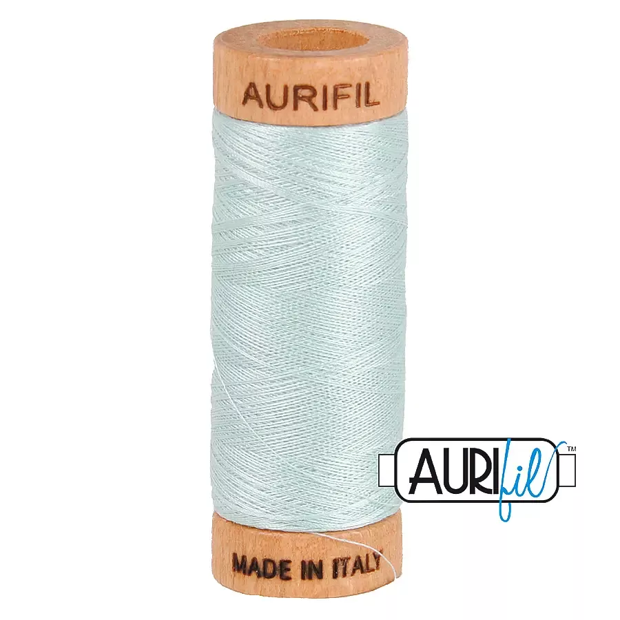 80wt Cotton Thread in 5007 Light Grey Blue by Aurifil