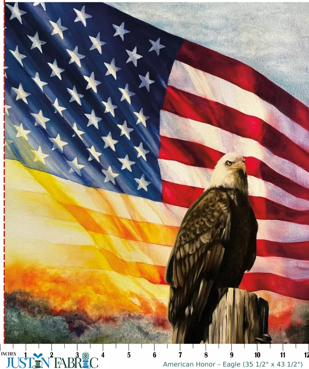 American Honor Panel – Eagle (35 1/2" x 43 1/2") by Vicki Gifford | Riley Blake Designs