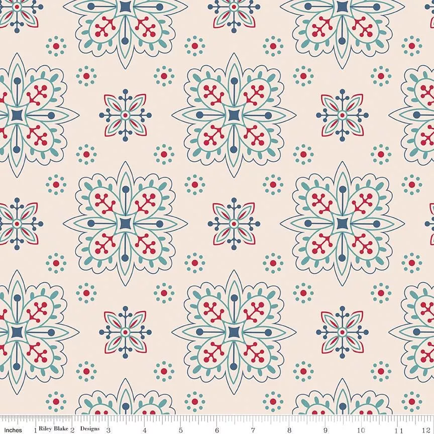 Americana Parade Raindrop 107/108" Wide Back WB16104-RAINDROP Sold in 1 Yard Increments Cut Continuously