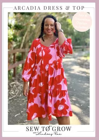 Arcadia Dress and Top Pattern by Sew to Grow