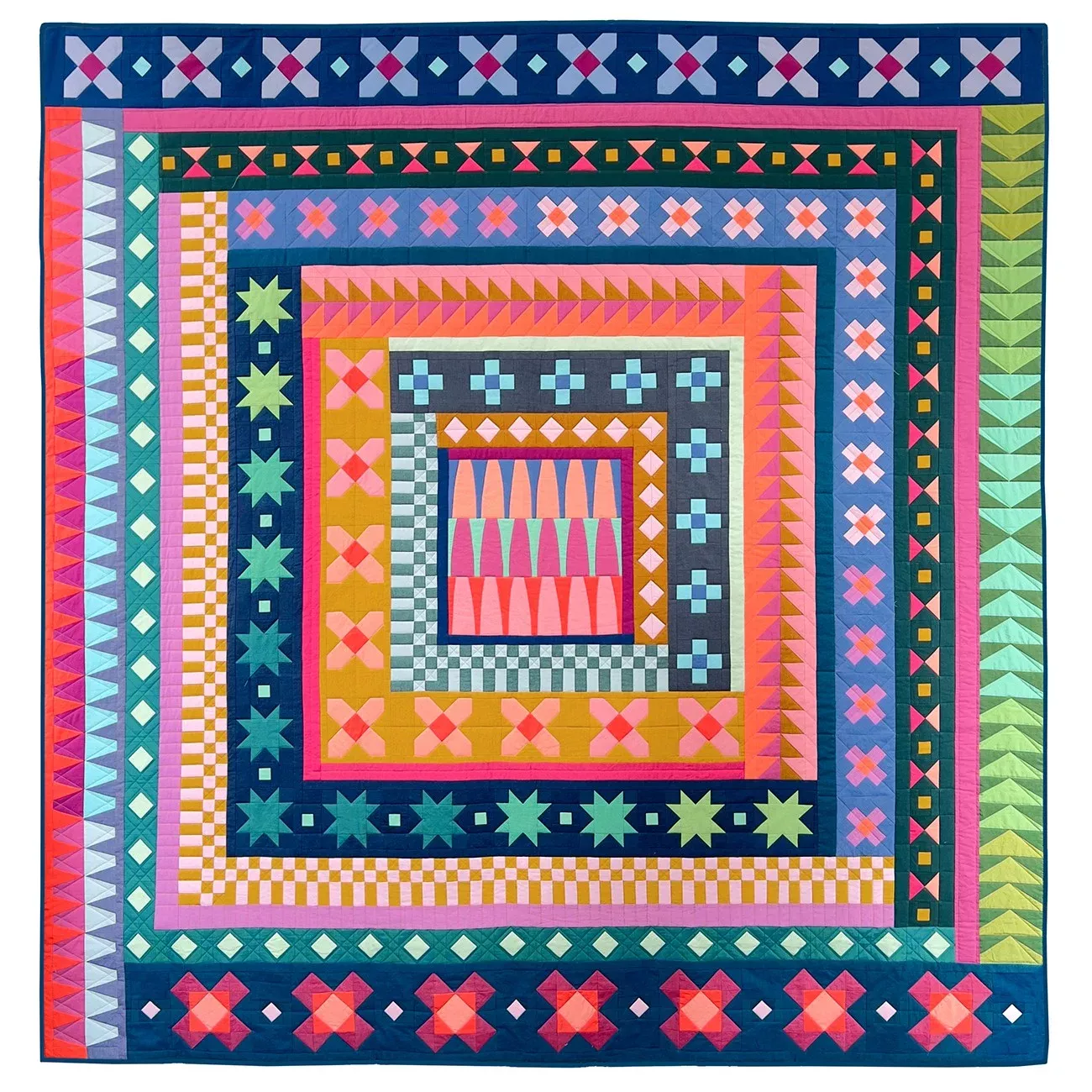 Artisan Cotton Ramble BOM Quilt Kit by Another Point | Windham
