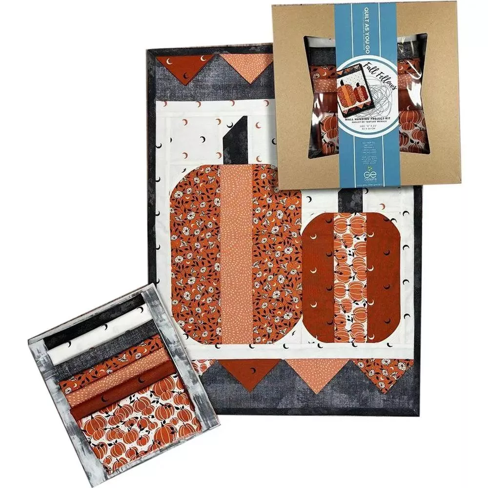 Baby Lock Gudrun Erla Fall Fellows- Quilt As You Go Wall Quilt Kit 16in x 22in