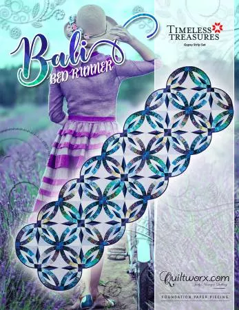 Bali Bed Runner Quilt Pattern by Quiltworx
