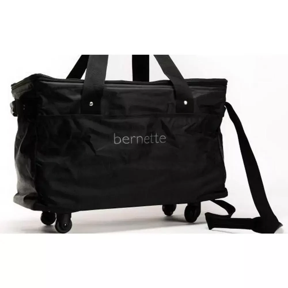 Bernette Sew Black Large Foldable Wheeled Bag