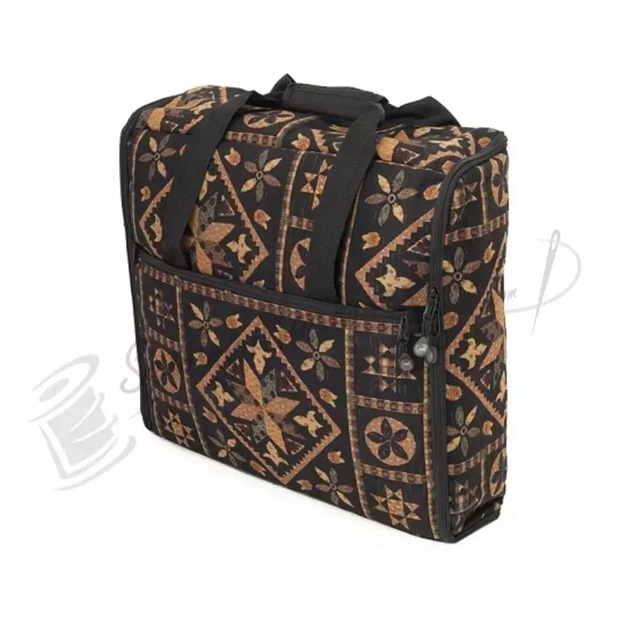 Bluefig EMB23IM 23in. Embroidery Arm Bag - Black Quiltin