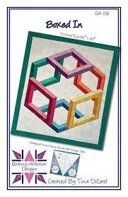 Boxed In Pattern - 55" x 62" - by Quilting Affection Designs