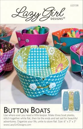 Button Boats - Lazy Girl Designs