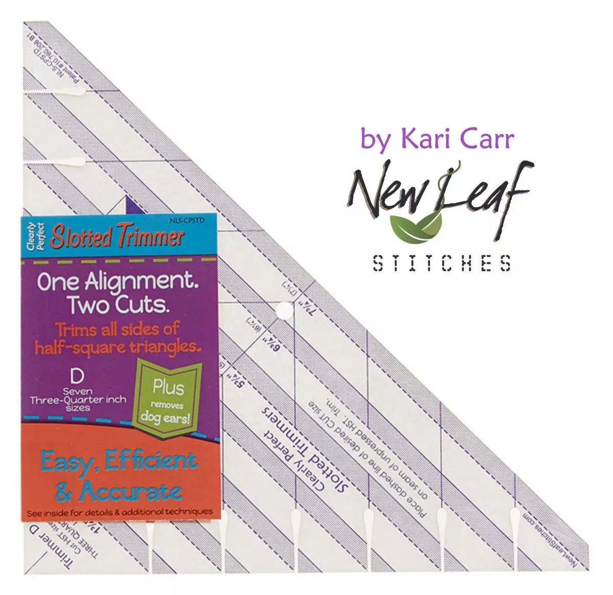 Clearly Perfect Slotted Trimmer D - Kari Carr - New Leaf Stitches