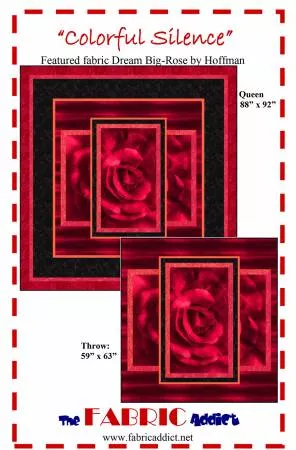 Colorful Silence Quilt Pattern by Karen Schindler Bialik for The Fabric Addict