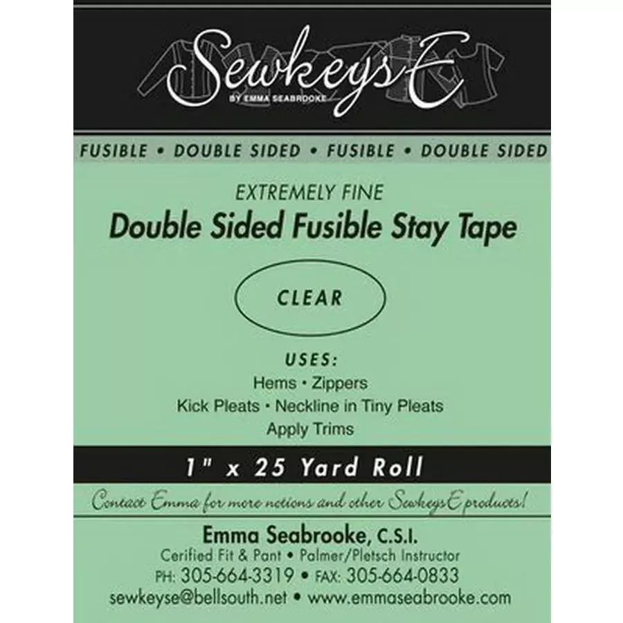 Double Sided Fusible Stay Tape 1in Extremely Fine