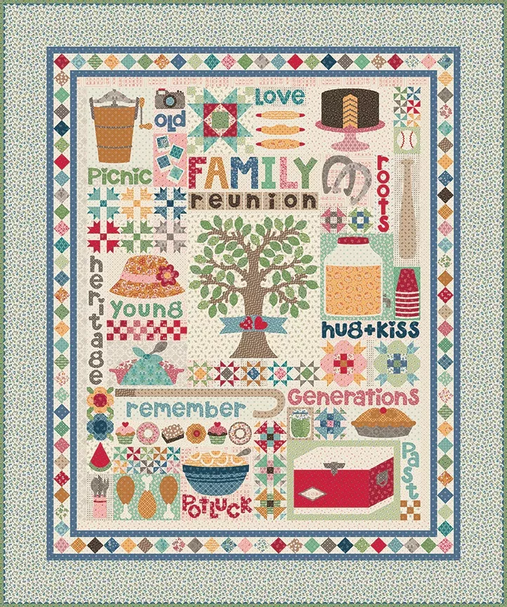 Family Reunion Sew Along Quilt Kit (Fabric Only) by Lori Holt | Riley Blake Designs