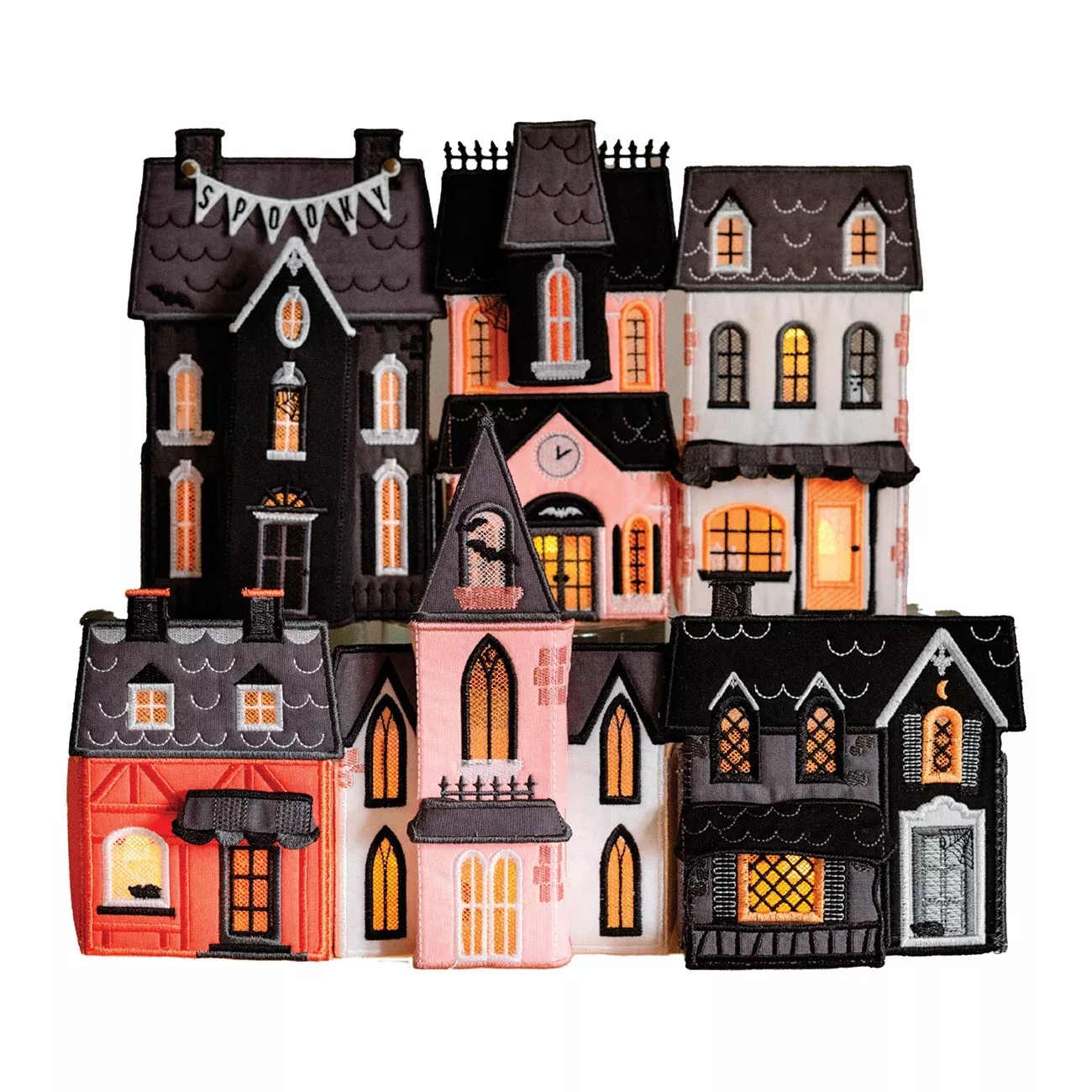 Frank 'N Town Machine Embroidery Fabric Only Kit by My Minds Eye Riley Blake Designs
