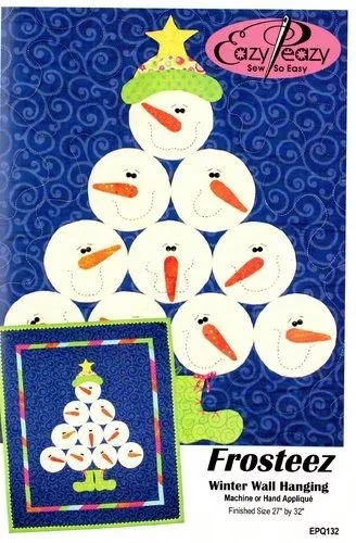 Frosteez, Winter Wall Hanging - Eazy Peazy Quilts