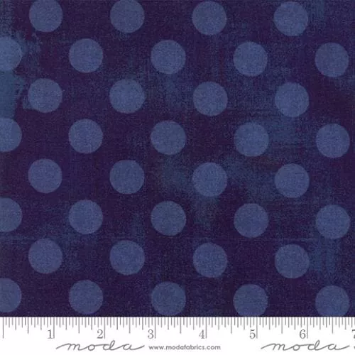 Grunge - Hits the Spot - per yard - WIDE BACK 108" WIDE - BasicGrey for MODA - Quilting/Sewing Fabric - Cobalt- 11131 28