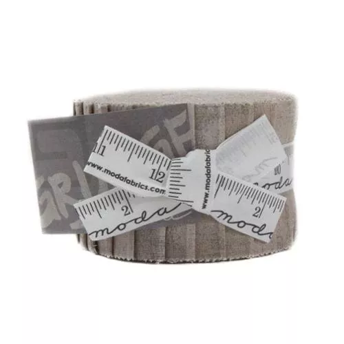 Grunge - Jr Jelly Roll - Moda - (20) 2.5" Strips - Gris - Texture looking grey strips - 30150 JJR 278