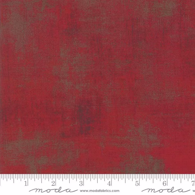 Grunge - per yard - WIDE BACK 108" WIDE - BasicGrey for MODA - Quilting/Sewing Fabric - Maraschino Cherry - 11108 82