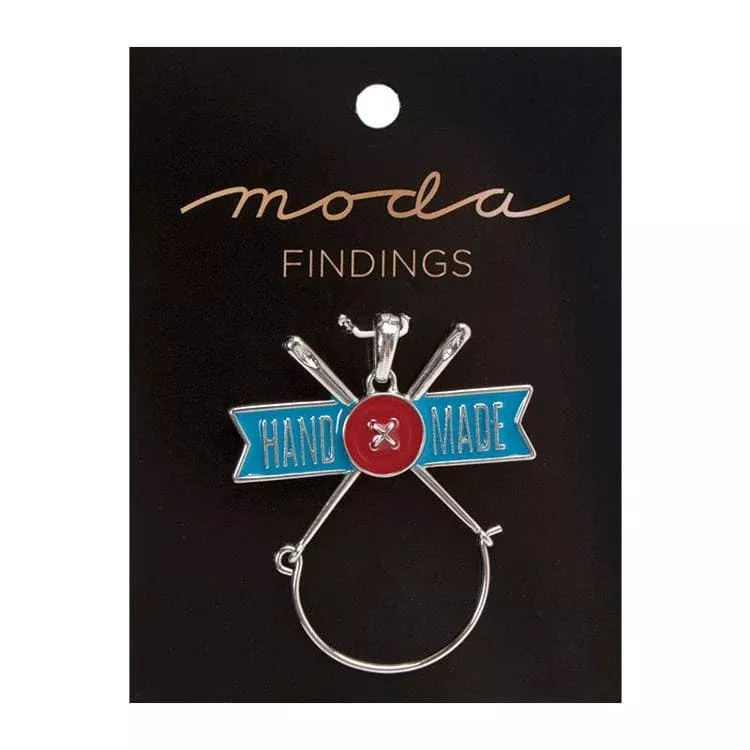 "Hand Made" Enamel Charm Holder - Moda - CCM 602