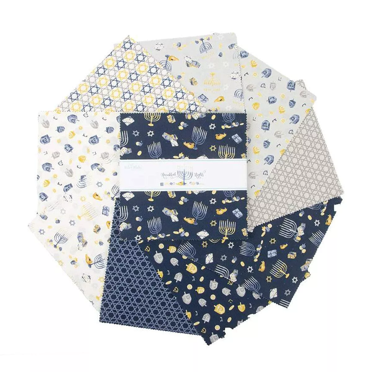 Hanukkah Nights - Layer Cake - (42) 10" Squares - Stacker - by Tara Reed for Riley Blake Designs -10-13430-42
