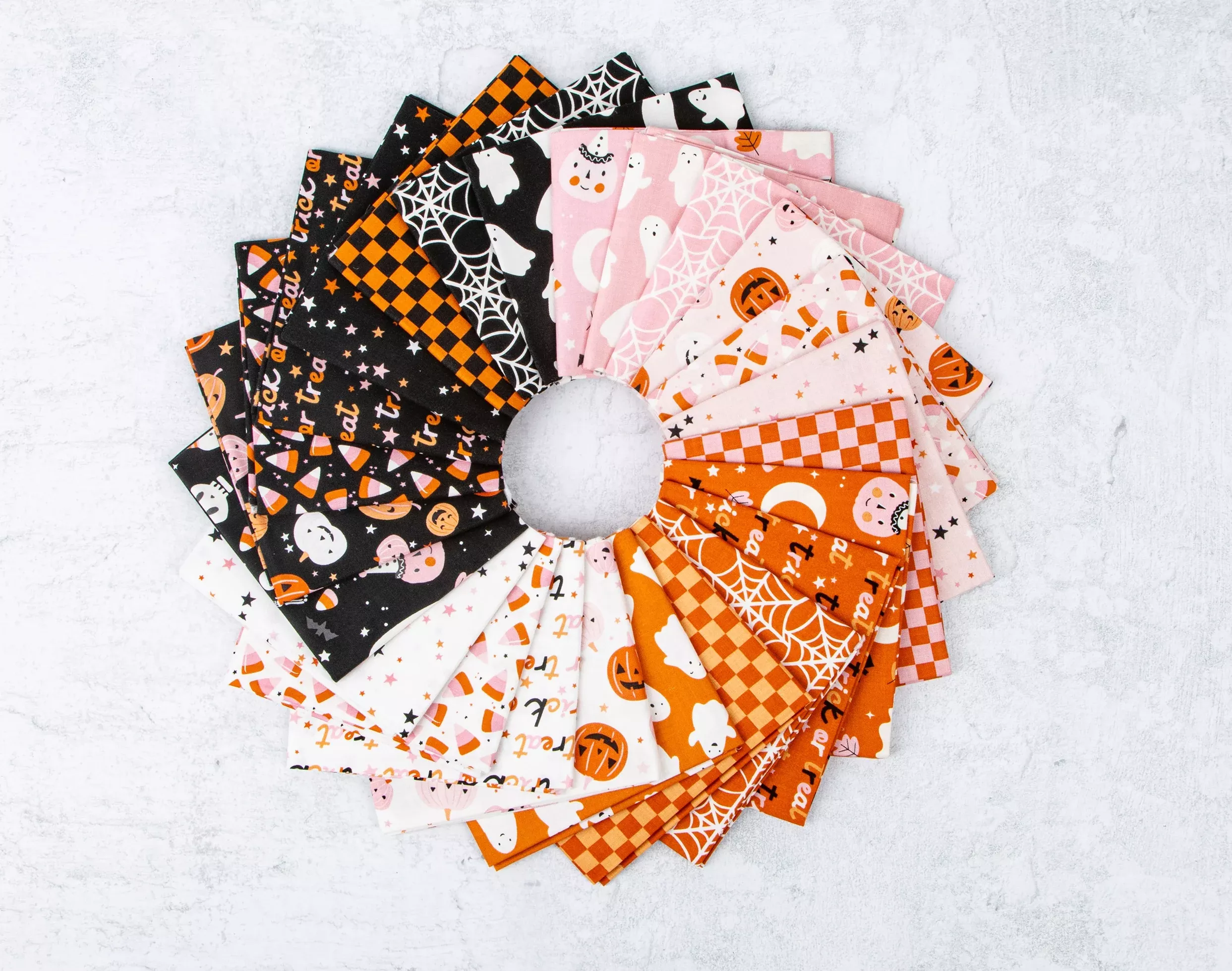 Hey Pumpkin Fat Eighth Bundle by My Minds Eye for Riley Blake Designs includes 24 prints cut 9" x 21" by Starlit Quilts