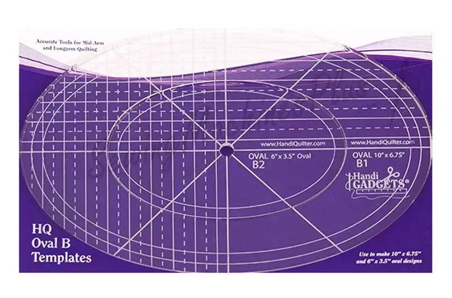 HQ Oval B 10", 6"Ruler - HQ00618