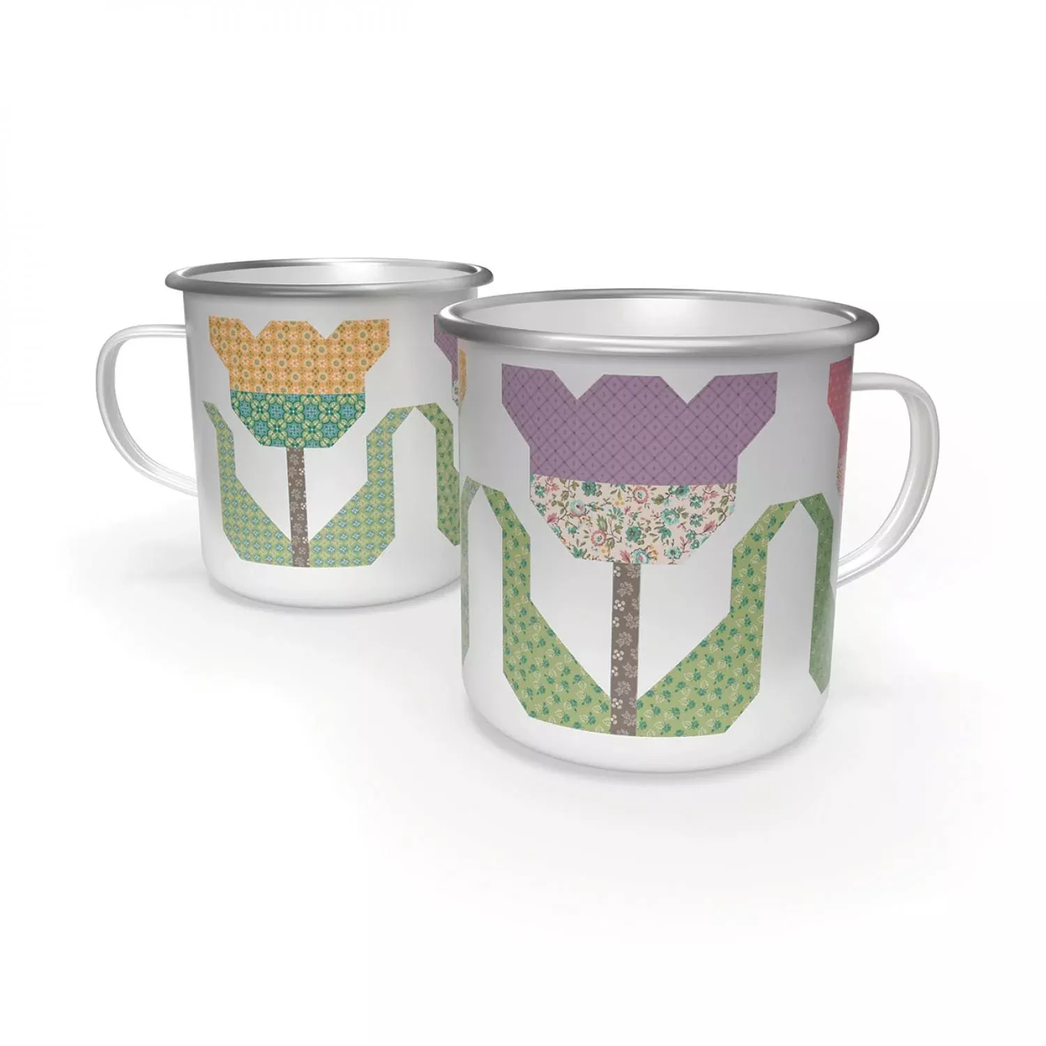 Lori Holt Piece & Plenty Enamel Tin Mug ST-39778 by Riley Blake Designs