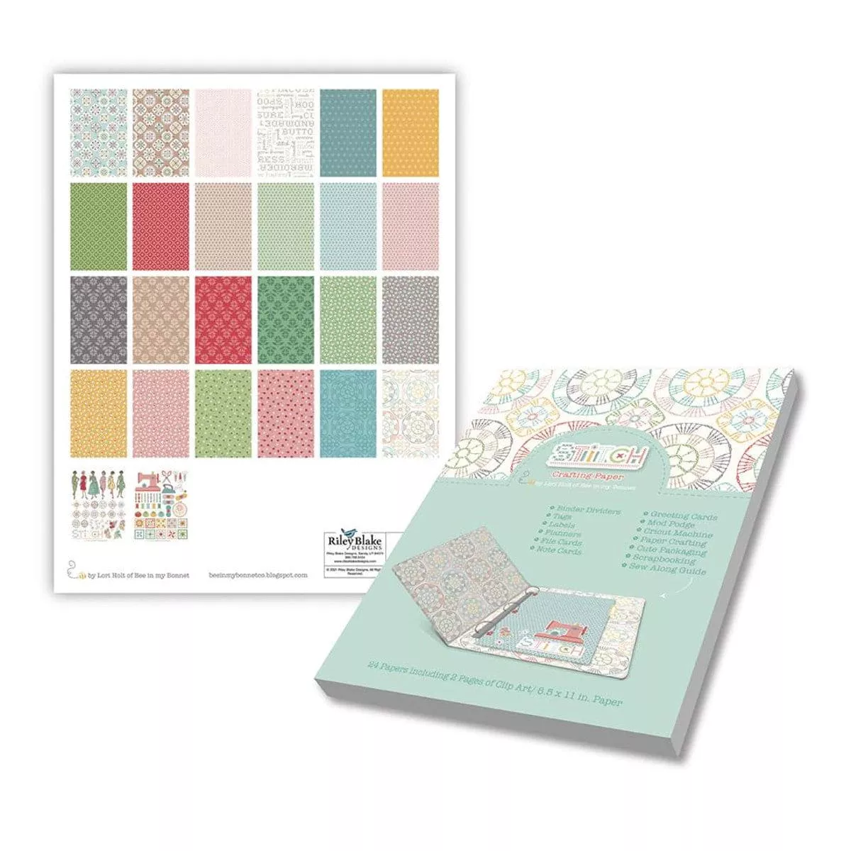 Lori Holt Stitch Crafting Paper Pad - by Lori Holt of Bee in my Bonnet for Riley Blake Designs - ST-23013