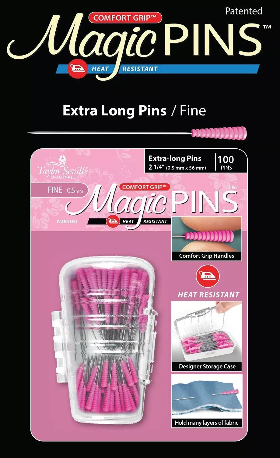 Magic Pins Extra Long 2 1/4" Fine 100pc 219720