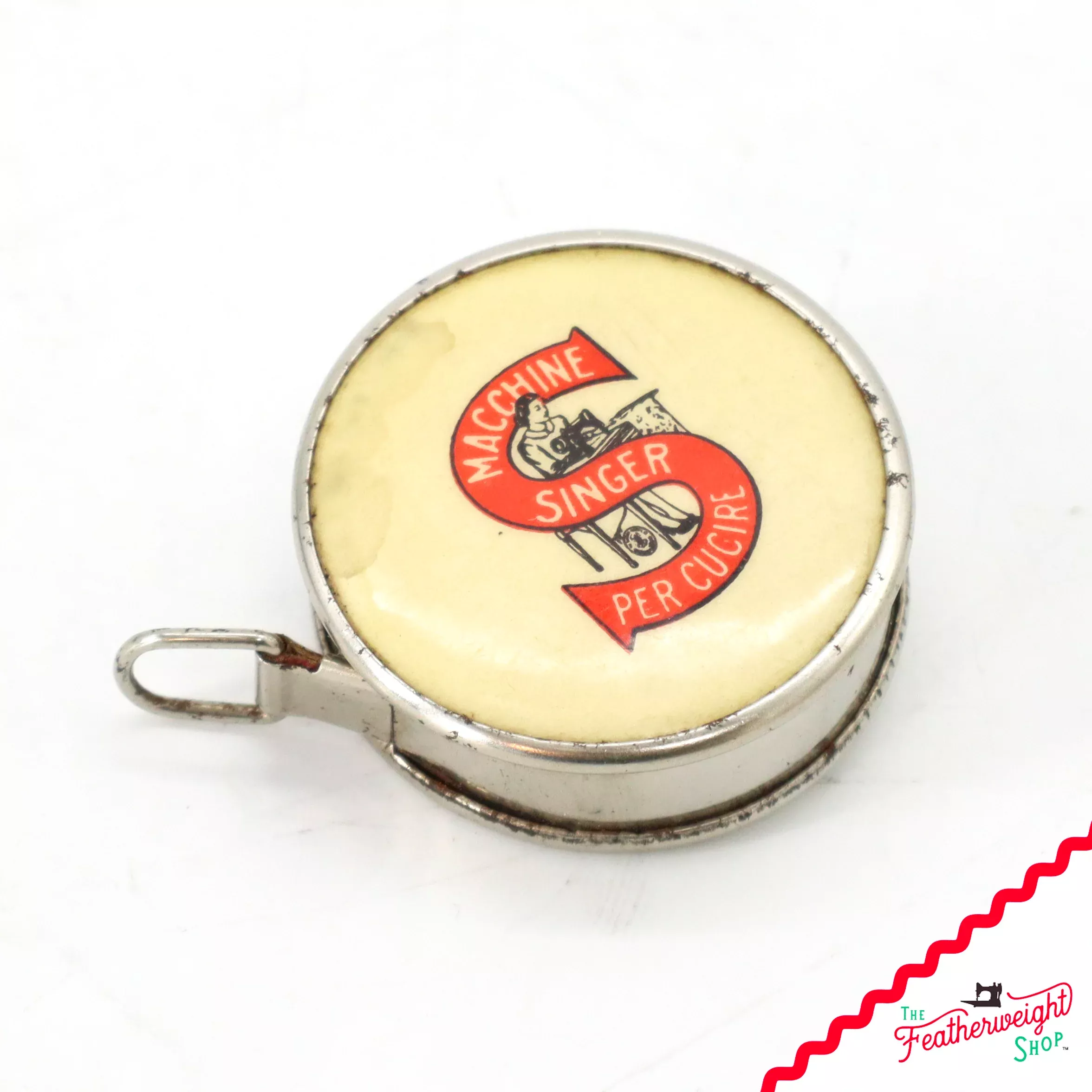 Measuring Tape, Retractable Singer Italian (Vintage Original) - RARE