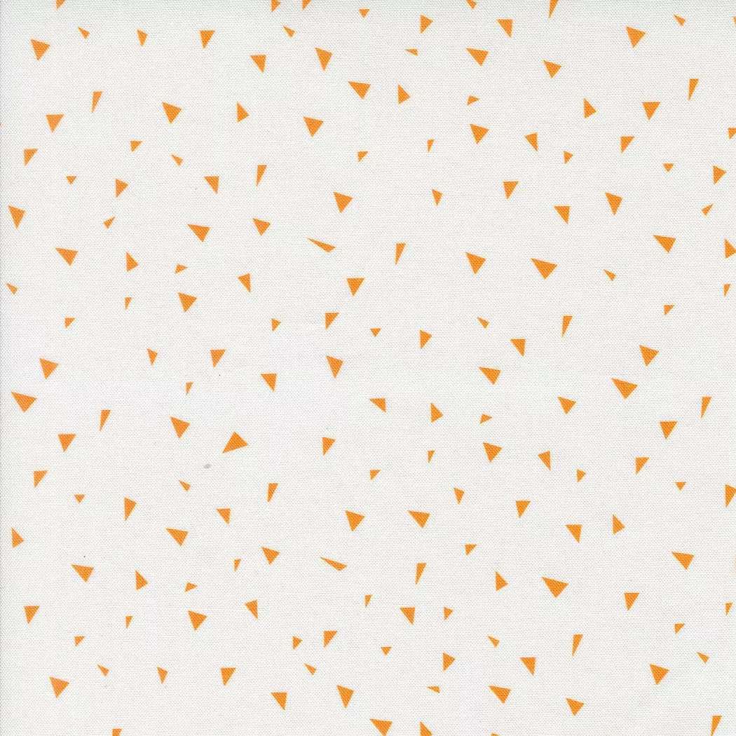 Mixed Bag Bonbons Shard White Orange 18259 11 by Jen Kingwell- Moda- 1/2 yard