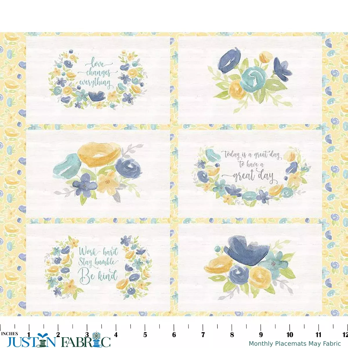 Monthly Placemats May Panel Fabric by Tara Reed | Riley Blake Designs