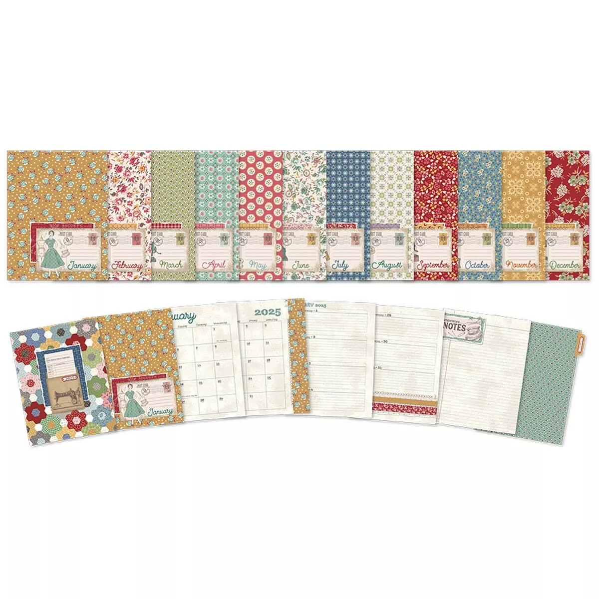 NEW! 2025 Sew & Stitch Binder Calendar - by Lori Holt of Bee in My Bonnet - Riley Blake Designs - ST-41235