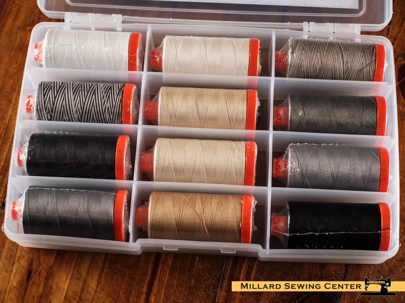 Paper & Ink by Brigitte Heitland, 50wt Cotton Thread Set by Aurifil