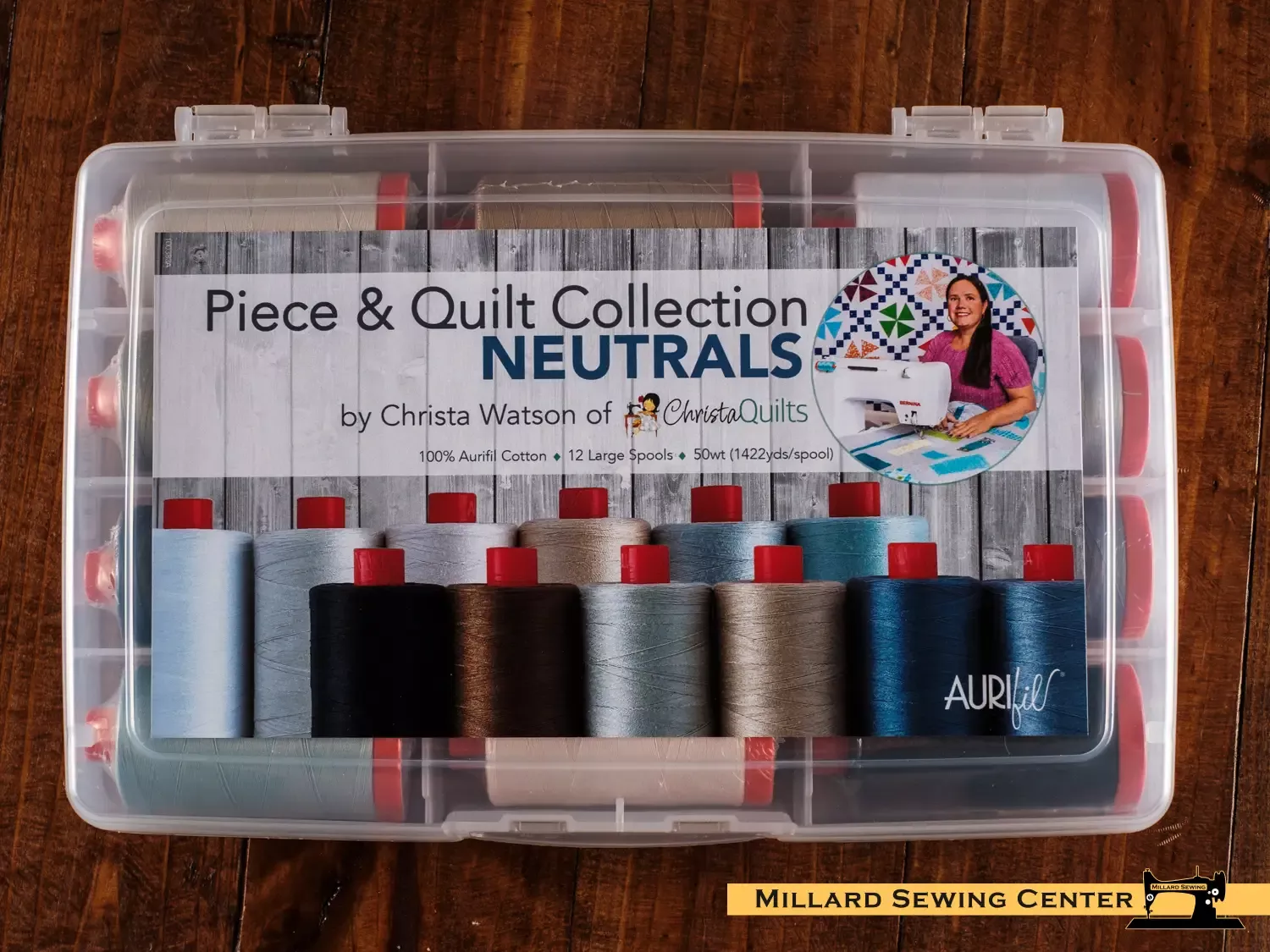 Piece & Quilt, Neutrals, 50wt Christa Watson Thread Collection by Aurifil