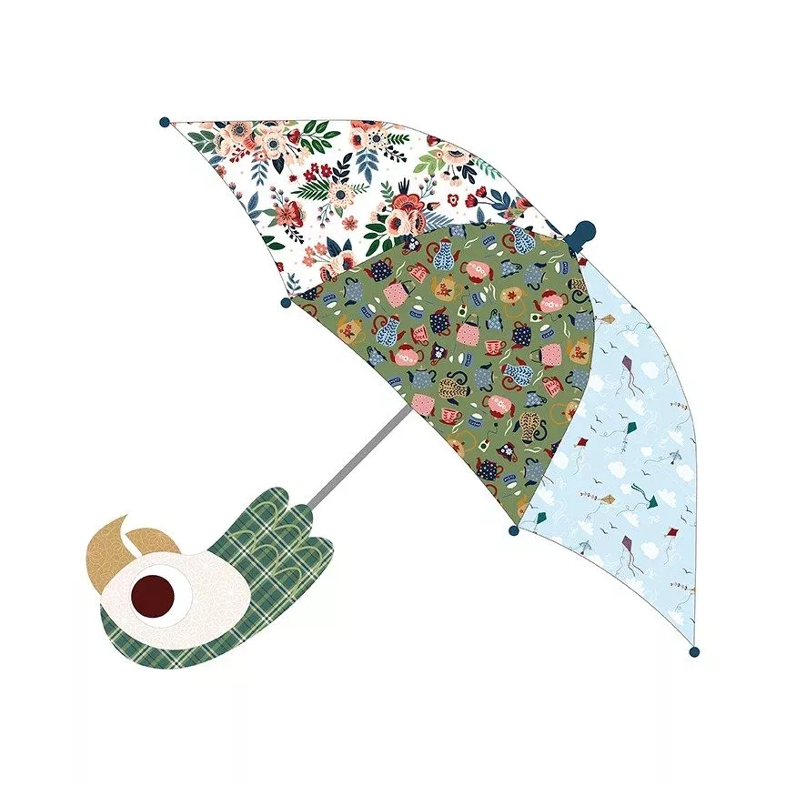 Poppins Parrot Parasol Pattern by Jennifer Long for Riley Blake