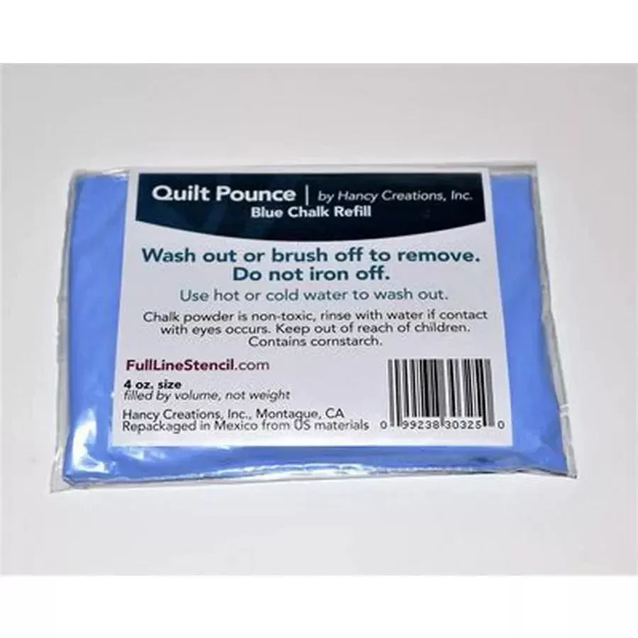 Quilt Pounce Pad Blue Chalk Refill 4oz