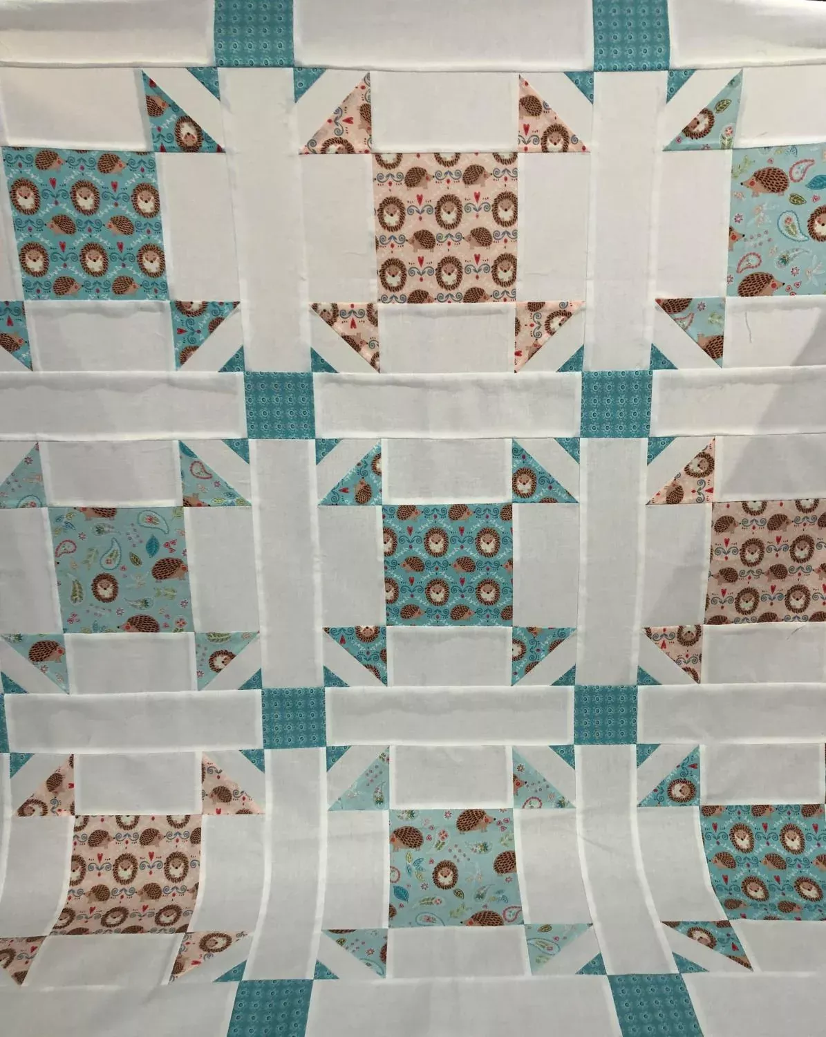 QUILT TOP ONLY - Hedge Hugs - 40.5" 40.5"