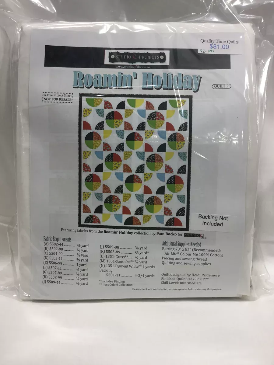 Roamin’ Holiday Quilt 2 Quilt Kit