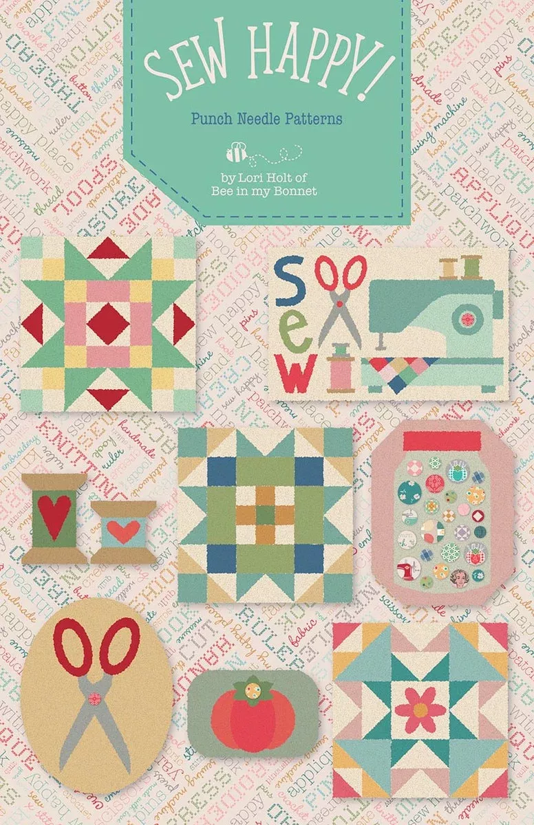 Sew Happy! Punch Needle Patterns by Lori Holt | Riley Blake Designs