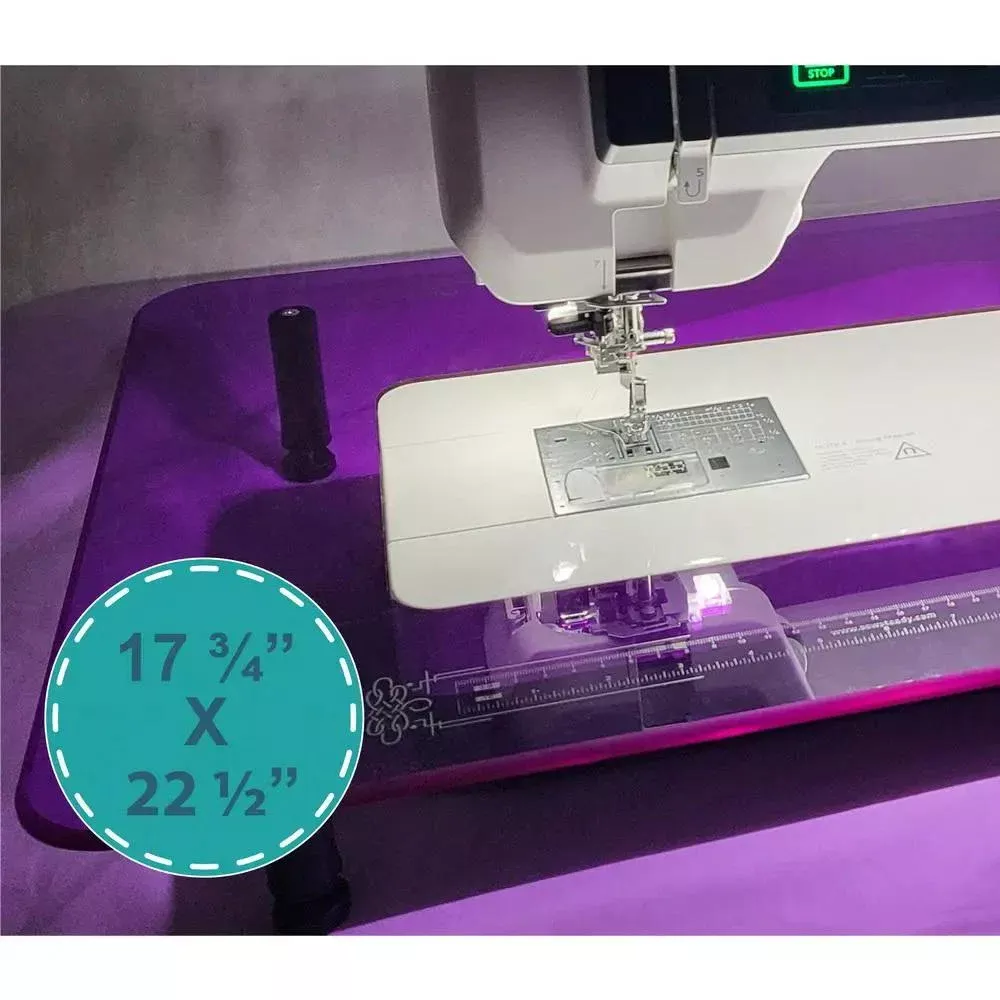 Sew Steady Colorful Extension Table Purple 17-3/4in x 22-1/2in Please allow 2-3 weeks for delivery.