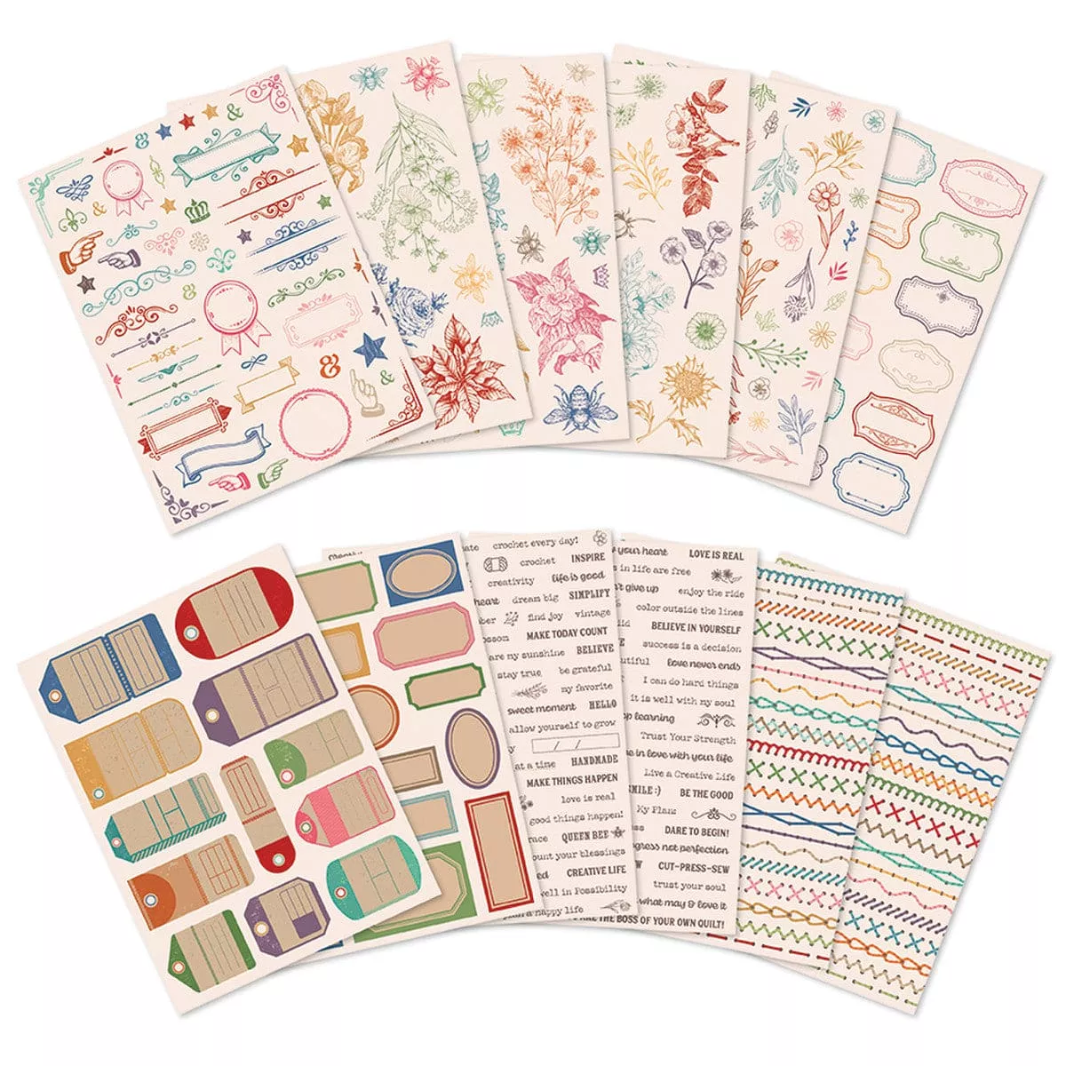 Sew & Stitch Stickers - by Lori Holt of Bee in My Bonnet - Riley Blake Designs - ST-36493