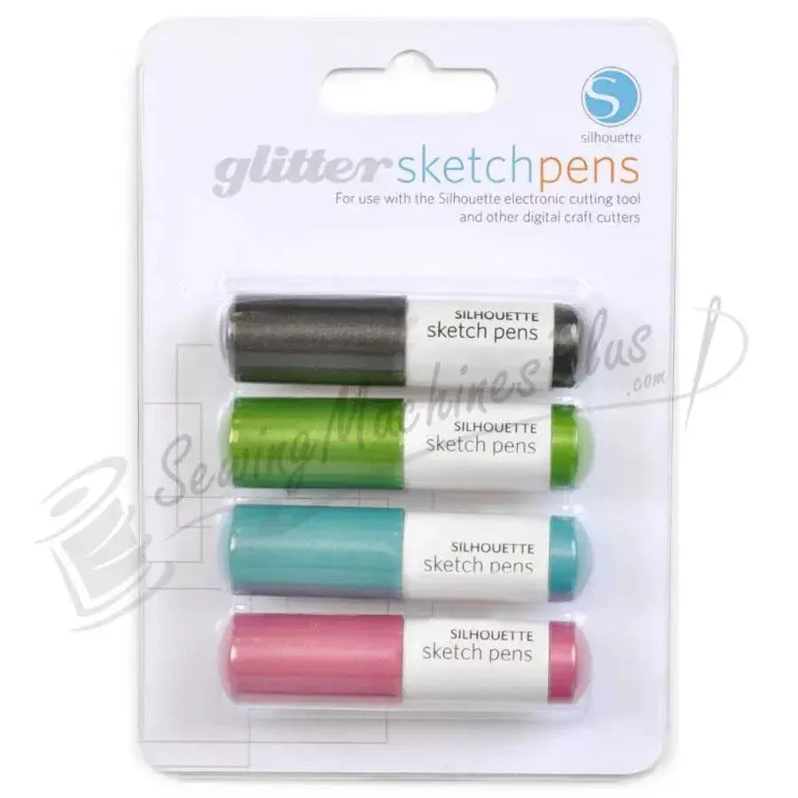 Silhouette Sketch Pen Glitter Pk 4 Colors(SILH-PEN-GL)