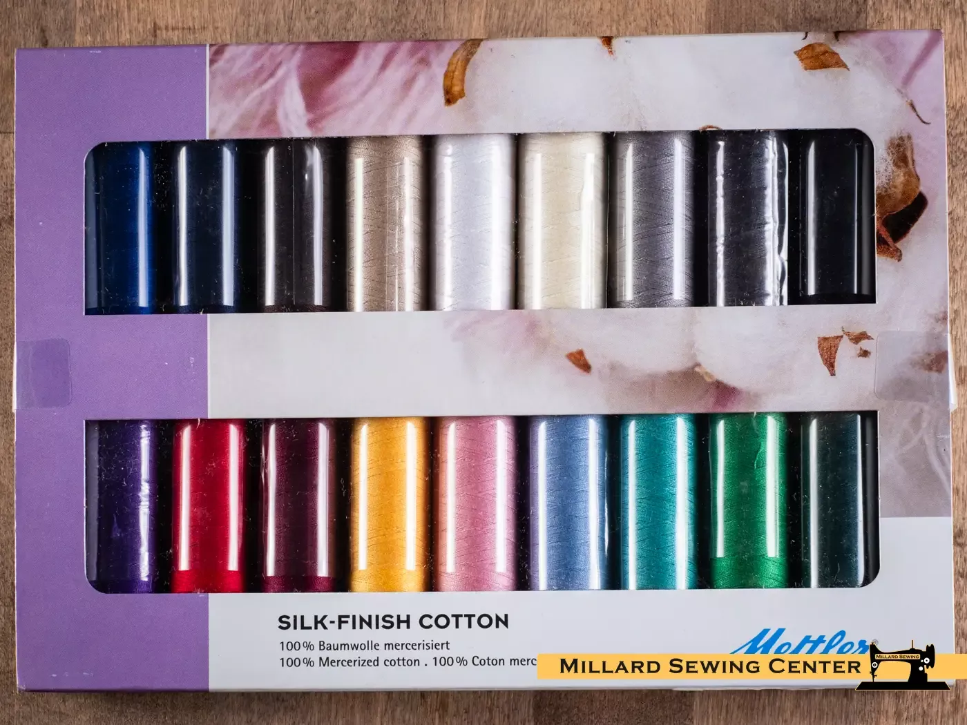Silk Finish 50wt Cotton Thread Kit by Mettler (18 Spools)