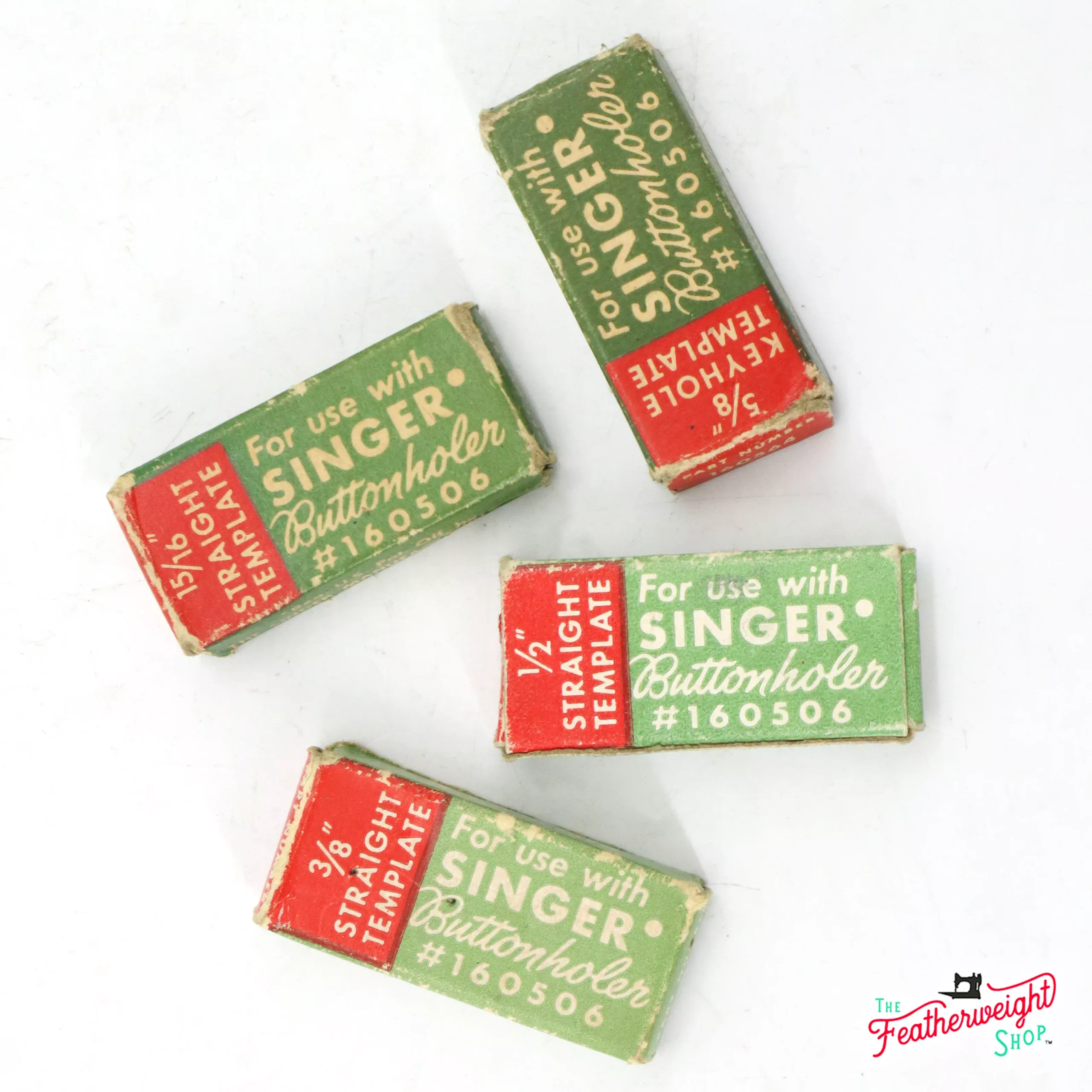 Singer Buttonholer Attachment Template, BOXED (Vintage Original) - RARE