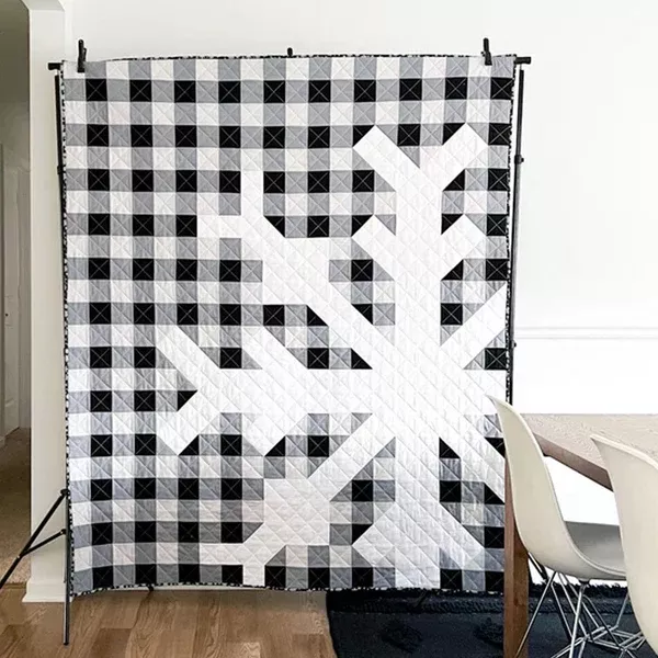 Snowflake Buffalo Plaid Quilt Kit