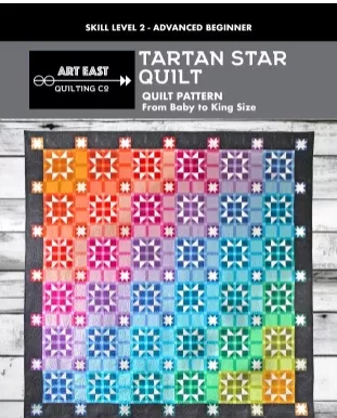 Tartan Star Quilt Pattern by John Renaud for Art East Quiilting