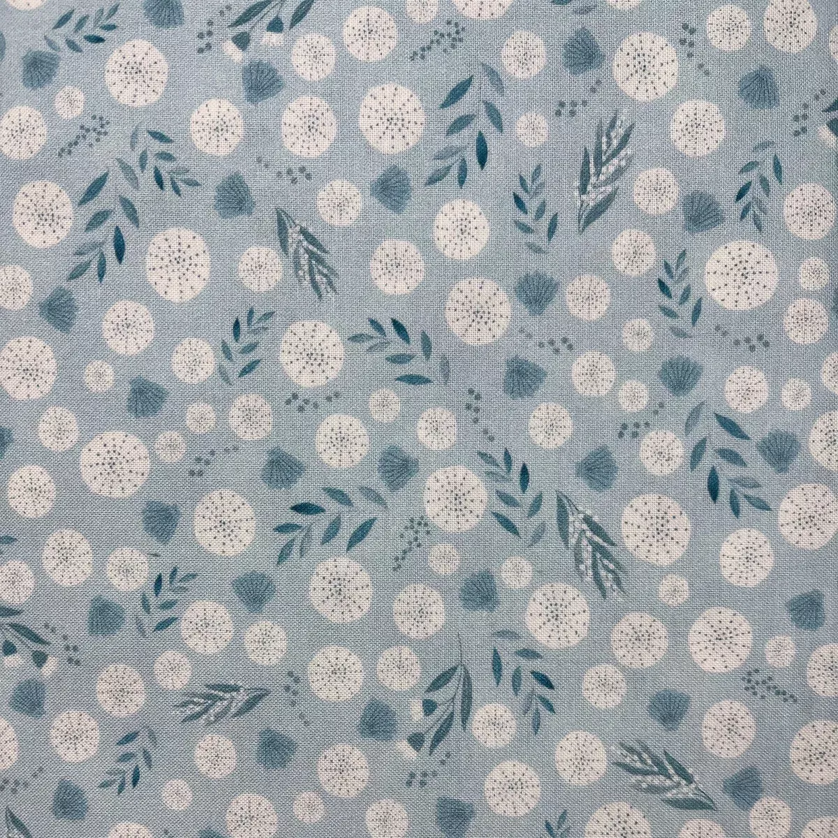 Under the Sea - Per Yard - blue - seaweed and anemones - Dear Stella - D2381-Canal