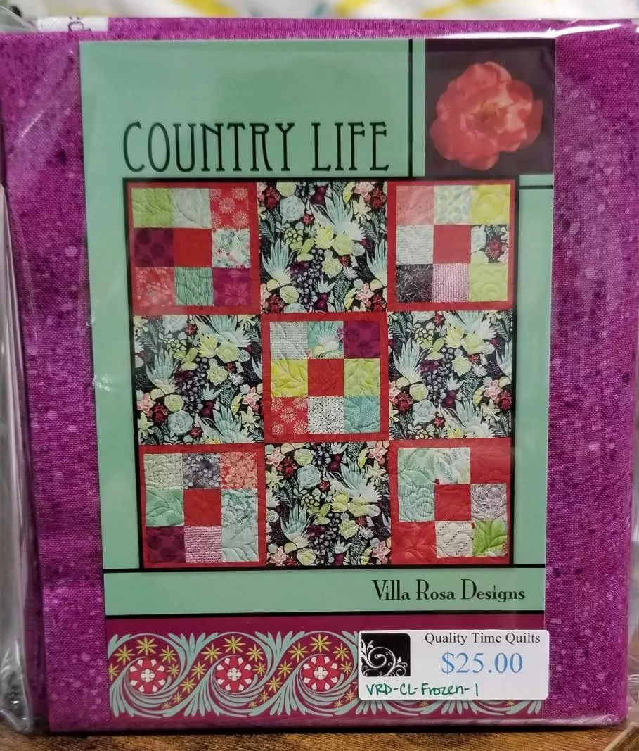 Villa Rosa Quilt Kit - Country Life Frozen 1